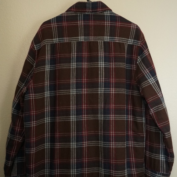 St. Johns Bay Quilted Line Flannel Shirt Jacket M - Picture 6 of 6
